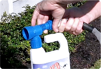 Refilling the spray bottle